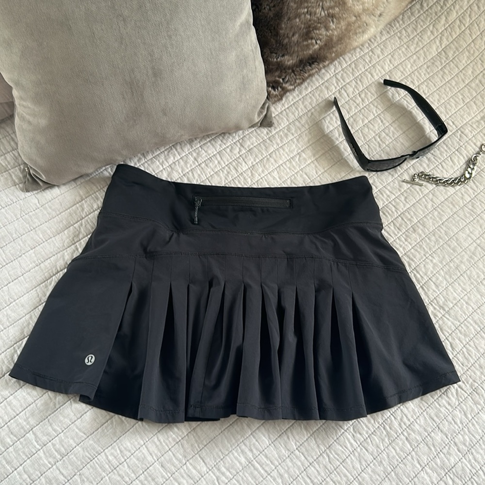 Vtg rare Lululemon Circuit Breaker pleated Skort II black size 6 women’s - Picture 6 of 15